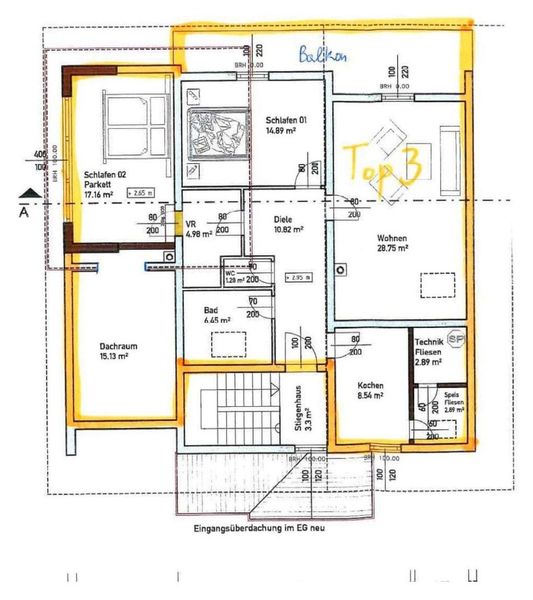 Grundriss Wohnung