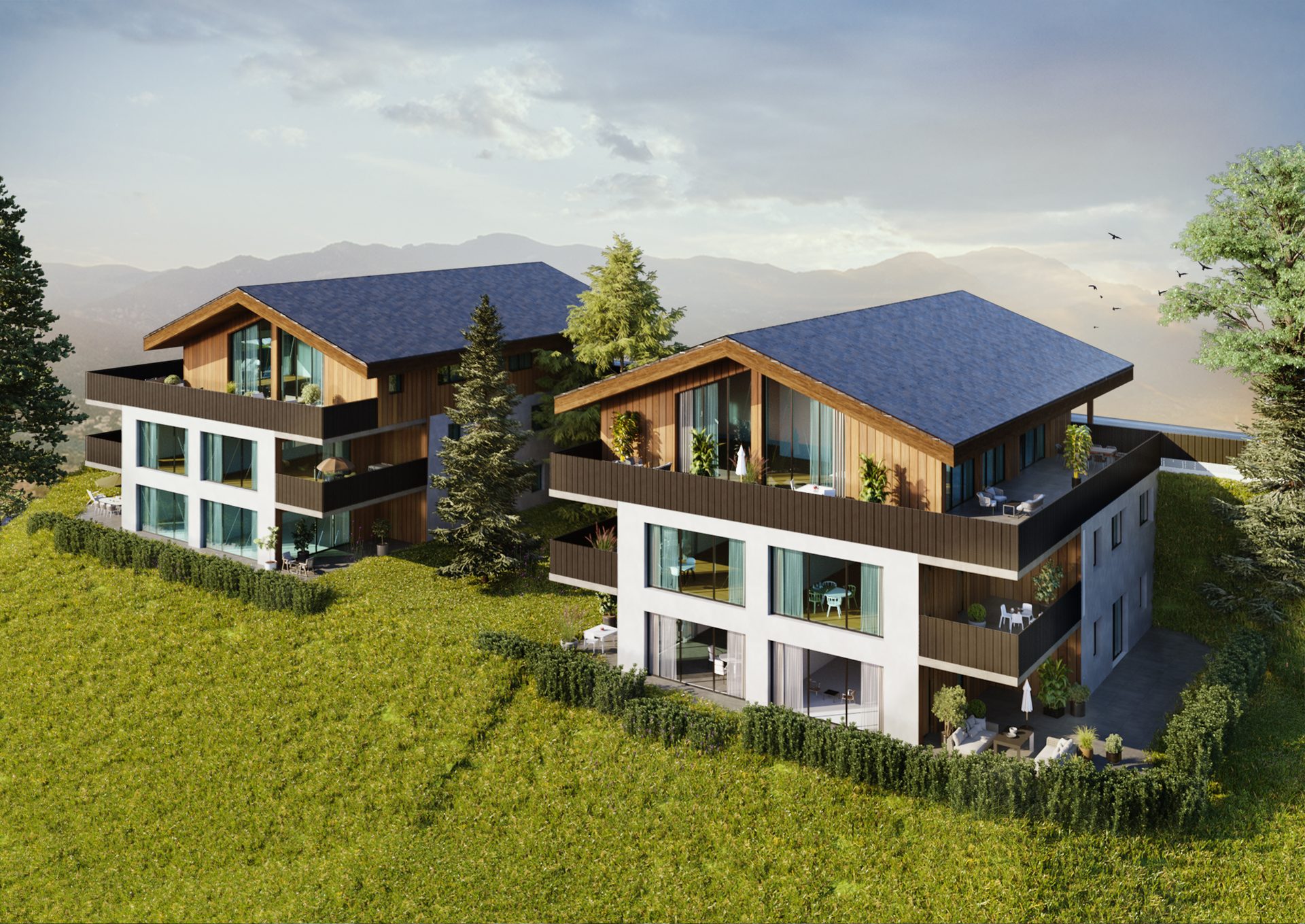 Haus A und Haus B (Visualisierung)